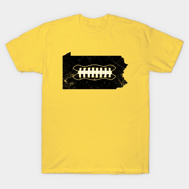 PA Football - Gold/Black T-Shirt by KFig21